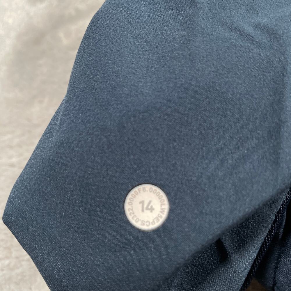 Lululemon Pant 14 Blue Stretch High Rise Drawstring Pull On Athleisure Comfort - Picture 4 of 11